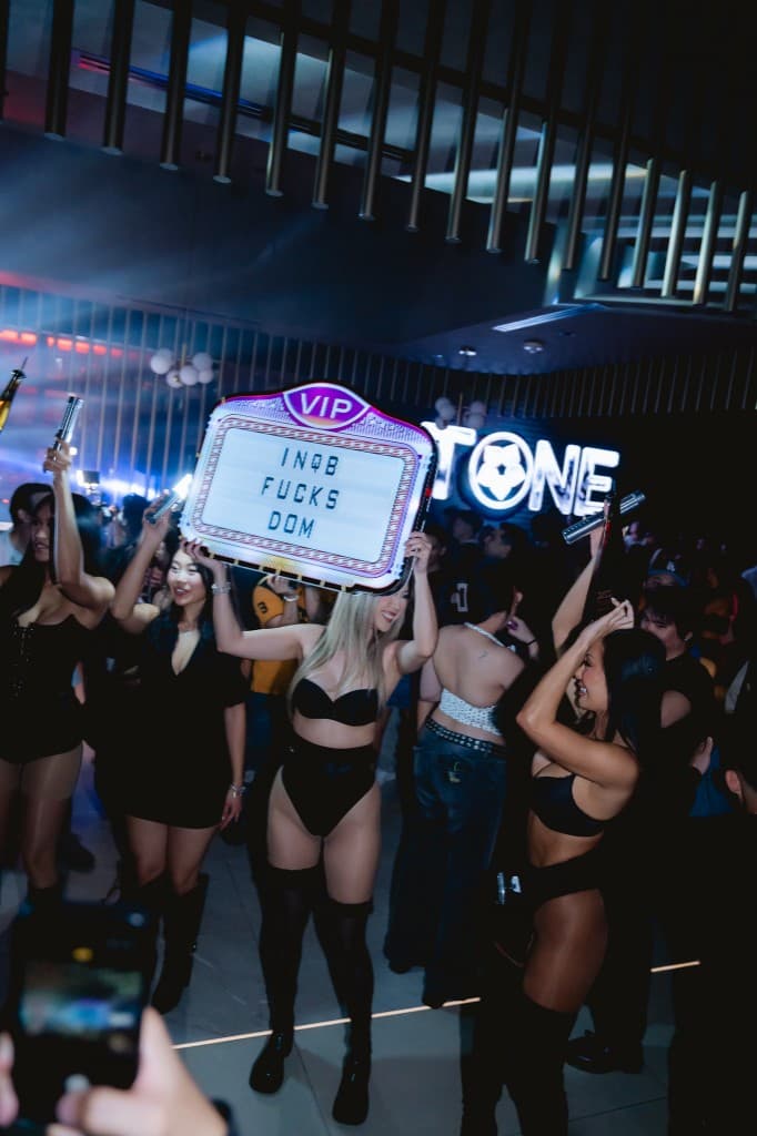 VIP sign and crowd at TONE Presents